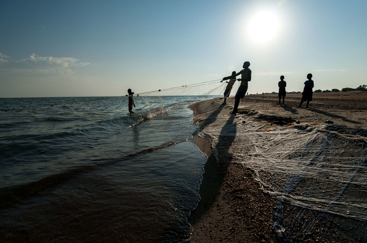 Fishing on Lake Turkana