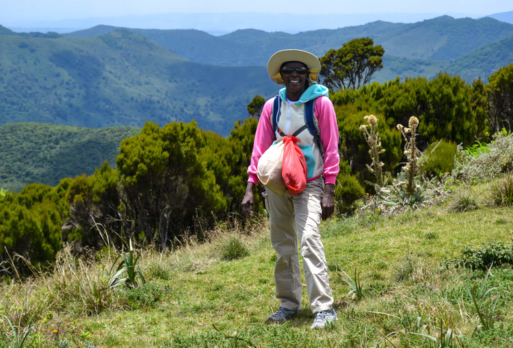 Joyce during a trek ©Jade Sea Journeys